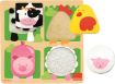 Imagen de ROMPECABEZAS MADERA FARM ANIMALS 4 PIEZAS GOULA