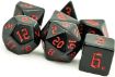 Imagen de DADOS POLIEDRICOS VELVET BLACK/RED 7-DIE SET 27478