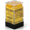 Imagen de DADOS D6 TRANSLUCENT 16MM YELLOW/WHITE 12-DICE BLOCK 23602