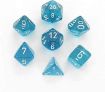 Imagen de DADOS POLIEDRICOS TRANSLUCENT TEAL/WHITE 7-DIE SET 23085