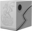 Imagen de PORTA DECK DOBLE - DECK DOUBLE SHELL - ASHEN WHITE/BLACK DRAGON SHIELD