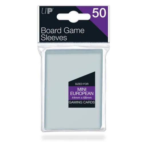 Imagen de PROTECTORES DE TARJETA - SLEEVES BOARD GAME MINI EUROPEAN 44MMX68MM 50CT. ULTRA PRO