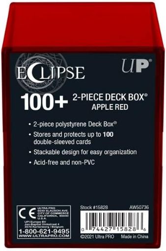 Imagen de PORTA DECK - ECLIPSE 2-PIECE DECK BOX APPLE RED ULTRA PRO