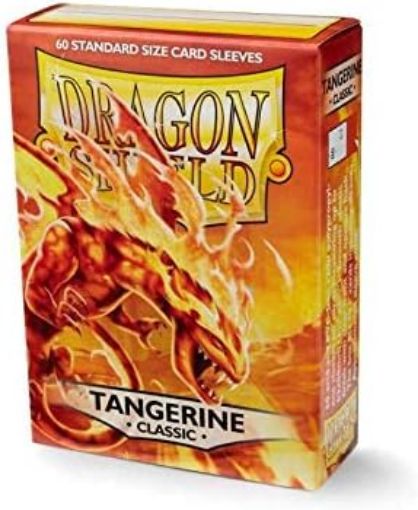 Imagen de PROTECTORES DE TARJETA - SLEEVES STANDARD CLASSIC 2-1/2"X3-1/2" TANGERINE 60CT. DRAGON SHIELD