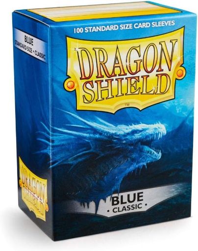 Imagen de PROTECTORES DE TARJETA - SLEEVES STANDARD CLASSIC 2-1/2"X3-1/2" BLUE 100CT. DRAGON SHIELD