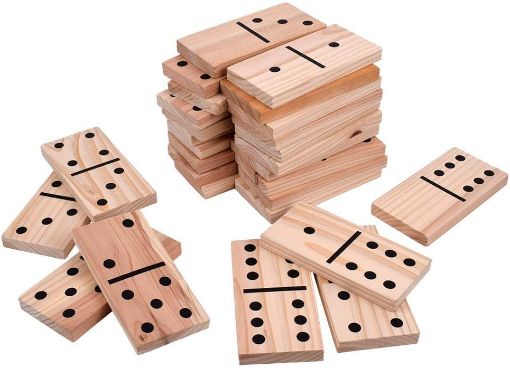 Imagen de DOMINOS XXL 28 PIEZAS JUEGO DE PATIO