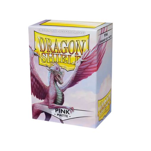 Imagen de Protectores De Tarjeta - Sleeves Standard Matte 2-1/2"x3-1/2" Pink 100ct. Dragon Shield