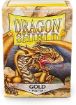 Imagen de Protectores De Tarjeta - Sleeves Standard Matte 2-1/2"x3-1/2" Gold 100ct. Dragon Shield